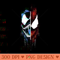 marvel venom let there be carnage faceoff - design png template