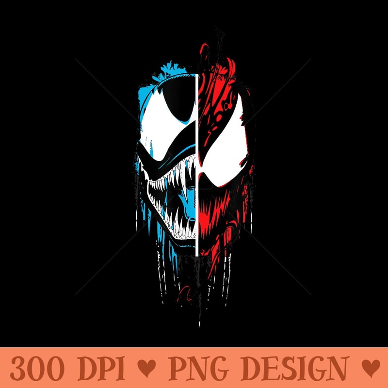 Marvel Venom Let There Be Carnage FaceOff - Design PNG template - High Resolution And Print Ready Designs