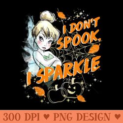 disney peter pan tinkerbell halloween dont spook i sparkle - png graphics