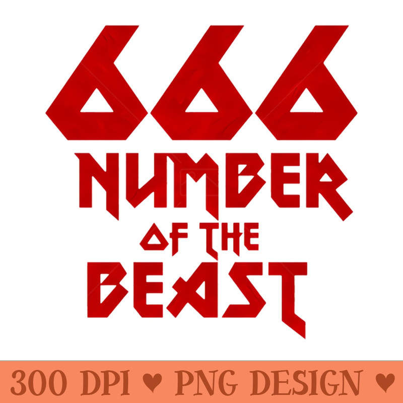 666 Number best - PNG Design Resource - Defying the Norms