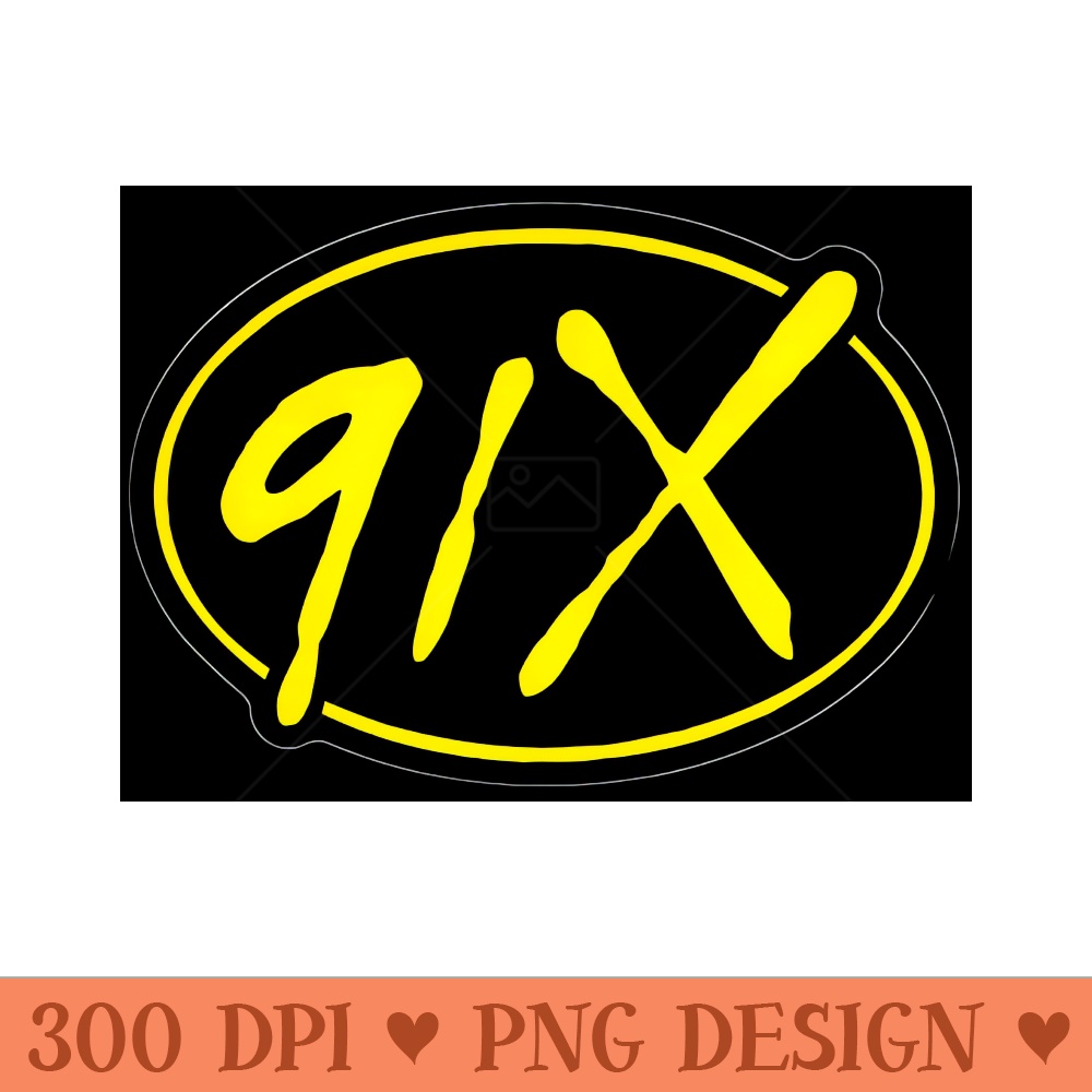 91x San Diego Alternative Radio Throwback Design - High Resolution PNG Design - Defying the Norms