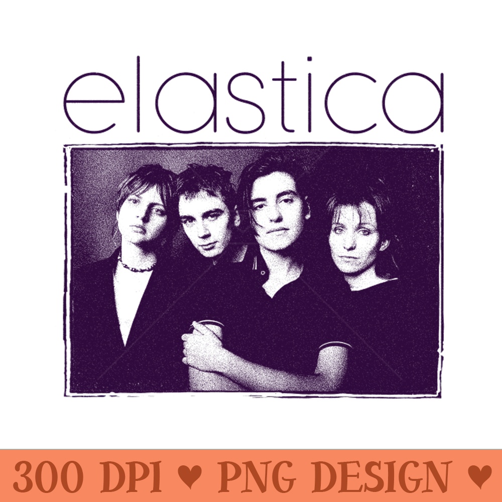 Elastica - High Resolution PNG Design - Vibrant and Eye-Catching Typography