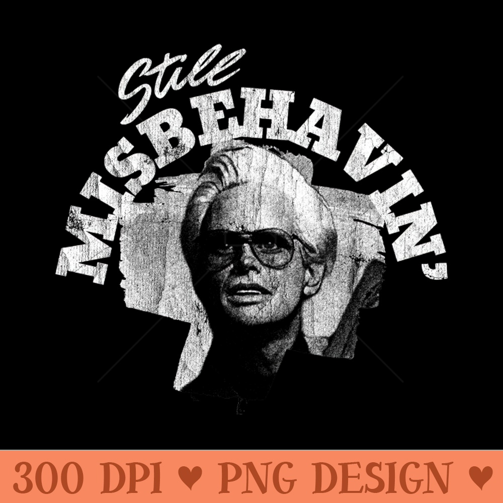WHITE ART still misbehavin 70s - PNG Graphic Resource - Versatile And Customizable Designs
