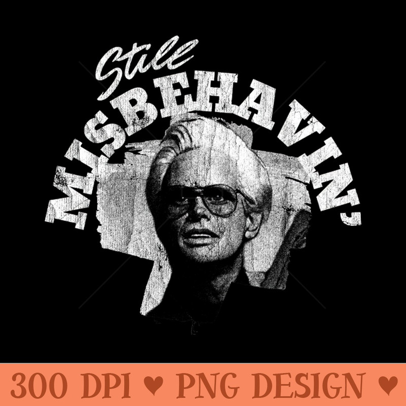 WHITE ART still misbehavin 70s - PNG Graphic Resource - Versatile And Customizable Designs