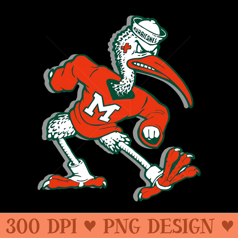 Ibis Hurricanes  Miami Hurricanes Mascot - High Resolution PNG Collection - Create with Confidence