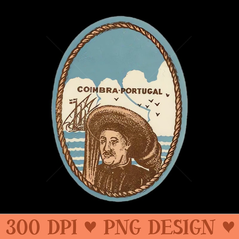 Portugal Vintage Coimbra - Download Transparent Design - Spice Up Your Sublimation Projects