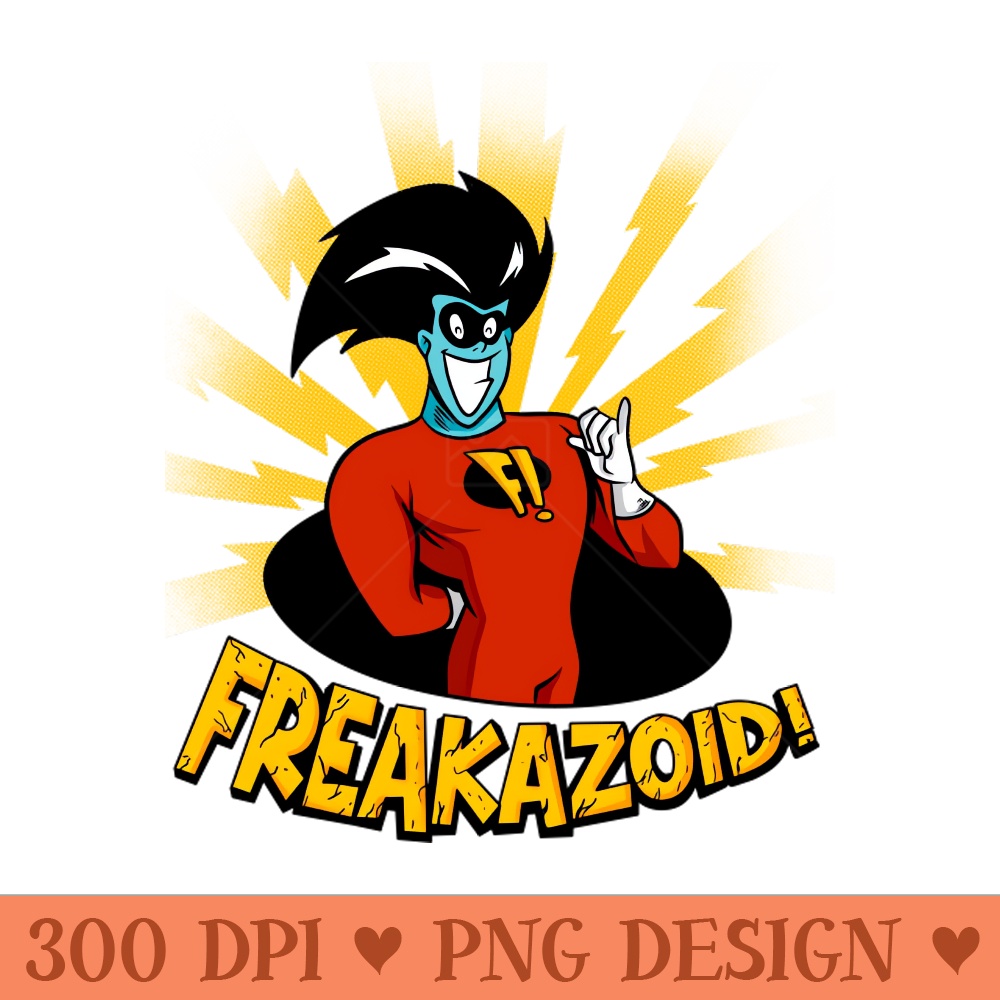 Freakazoid - Transparent PNG Artwork - Bring Your Designs to Life