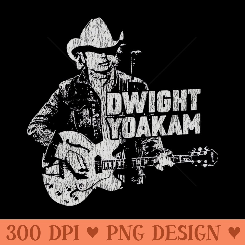 Vintage Dwight Yoakam - Download PNG Graphic - Spice Up Your Sublimation Projects