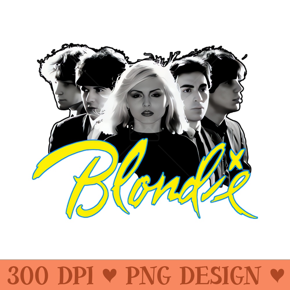 Blondie Retro Style - Download PNG Artwork - Instant Access To Downloadable Files