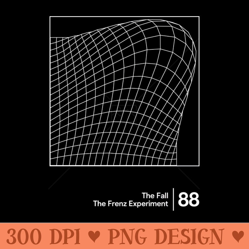 The Frenz Experiment Minimal Style Graphic Artwork Design - Download Transparent Design - Premium Quality PNG Artwork