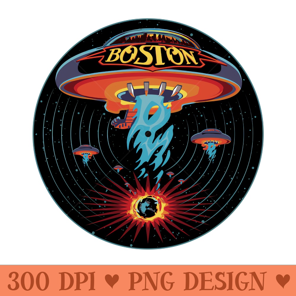 Boston band vinyl record - High Resolution PNG Collection - Stunning Sublimation Graphics