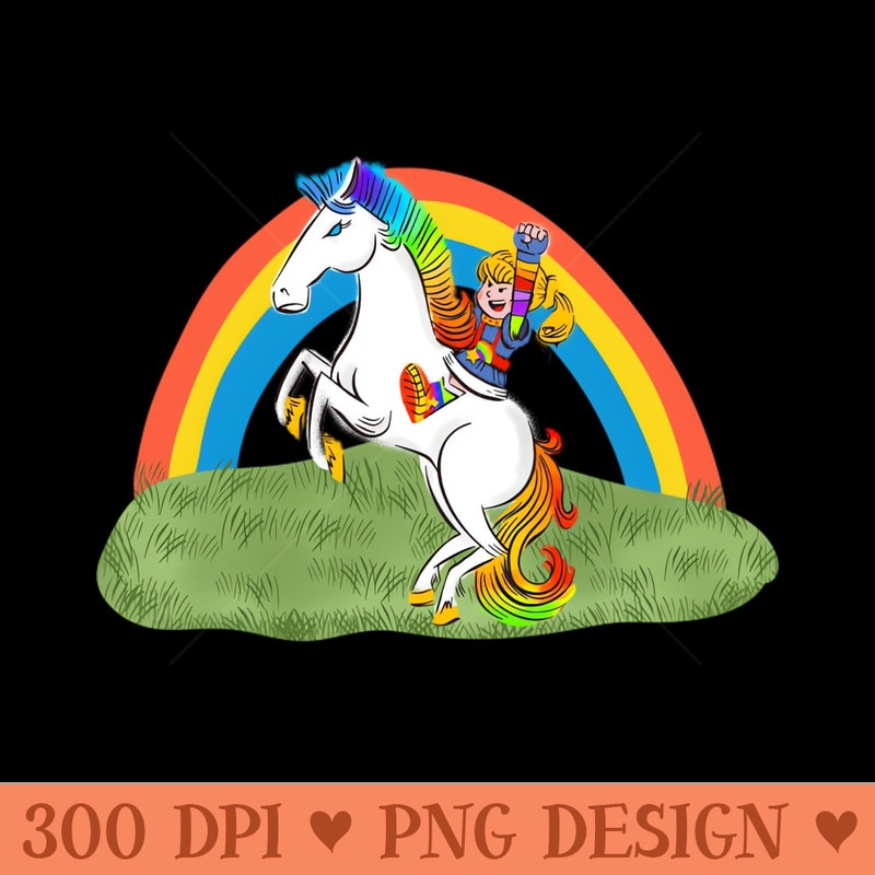 Vintage Rainbow Brite Pony Standing - PNG Image Free Download - High Resolution And Print Ready Designs