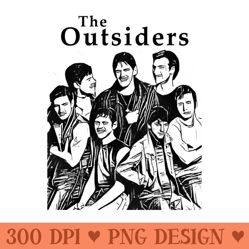 The Outsiders - PNG Clipart Download - Enhance Your Apparel with Stunning Detail