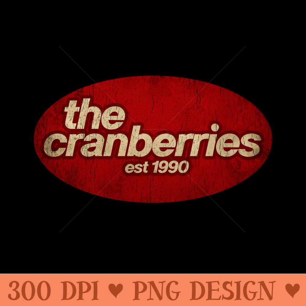 The Cranberries Vintage - Download Transparent Shirt - Eco Friendly And Sustainable Digital Products