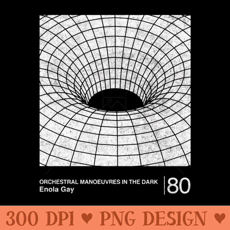 Enola Gay Minimalist Graphic Artwork Design - High Quality PNG Artwork - Add a Festive Touch to Every Day