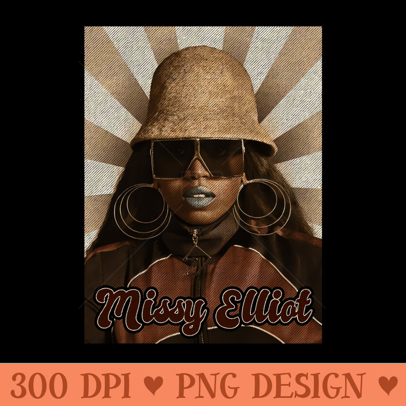 Vintage Classic Missy Elliot - PNG Image Download - Add a Festive Touch to Every Day