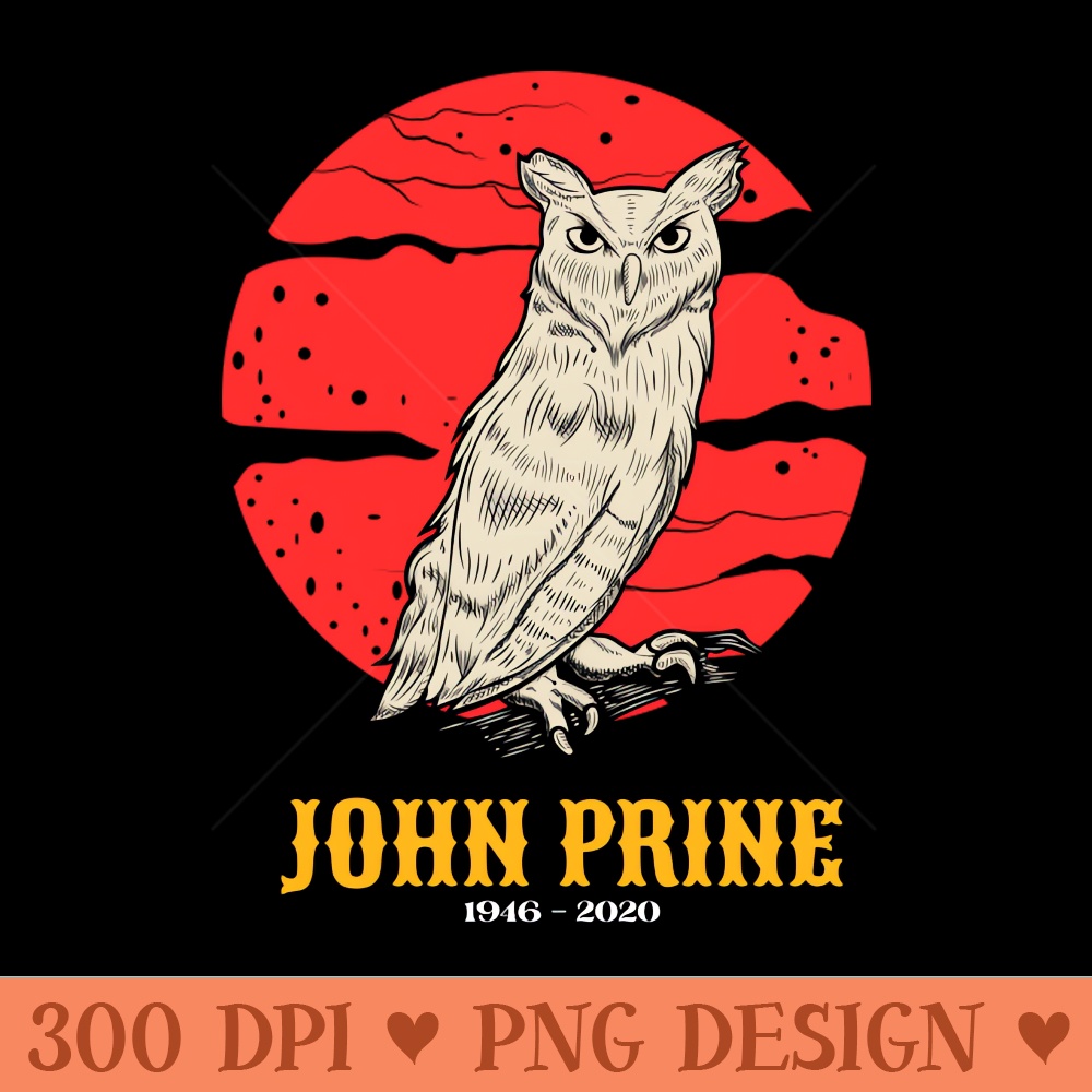John Prine Retro 7s Style Fan Art Design - PNG Design Resource - Instantly Transform Your Sublimation Projects
