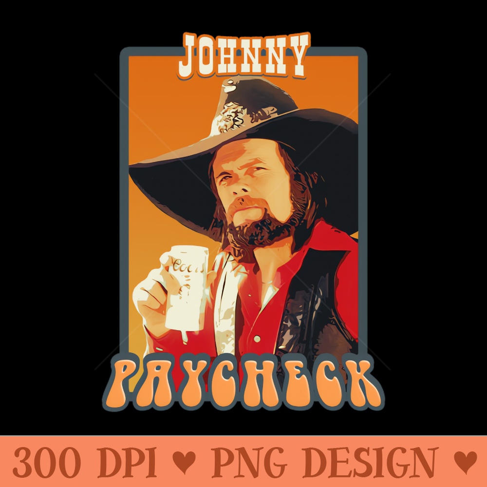 Johnny Paycheck  Retro - PNG Image Gallery Download - Premium Quality PNG Artwork