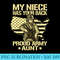 My Niece Has Your Back Proud Army Aunt Military Auntie - Shirt Printing Template PNG - High Resolution And Print-Ready Designs