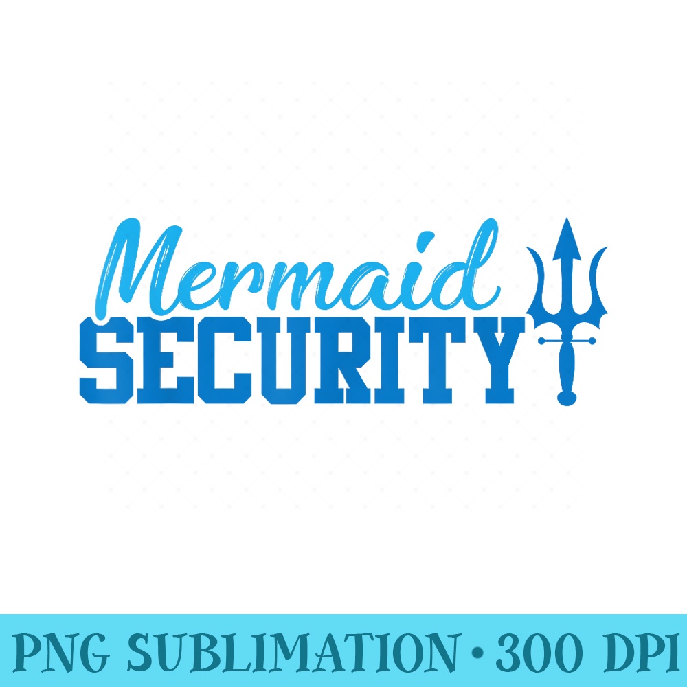 Mermaid Security Funny Swimming - PNG File Download - Lifetime Access To Purchased Files