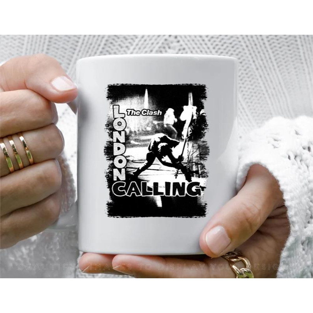 The Clash Grunge Style Coffee Mug, 11 oz Ceramic Mug