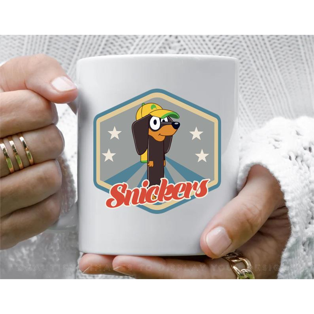 Snickers bluey Coffee Mug, 11 oz Ceramic Mug