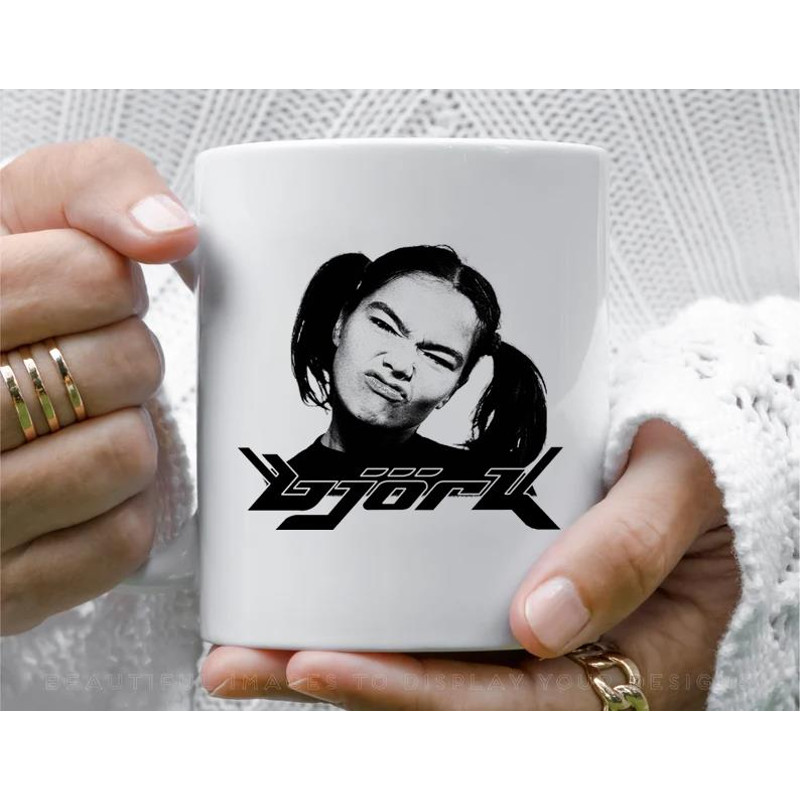 Bjork 90s Design Coffee Mug, 11 oz Ceramic Mug