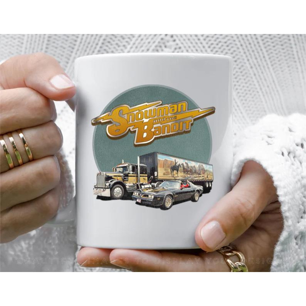 Snowman and the Bandit Coffee Mug, 11 oz Ceramic Mug