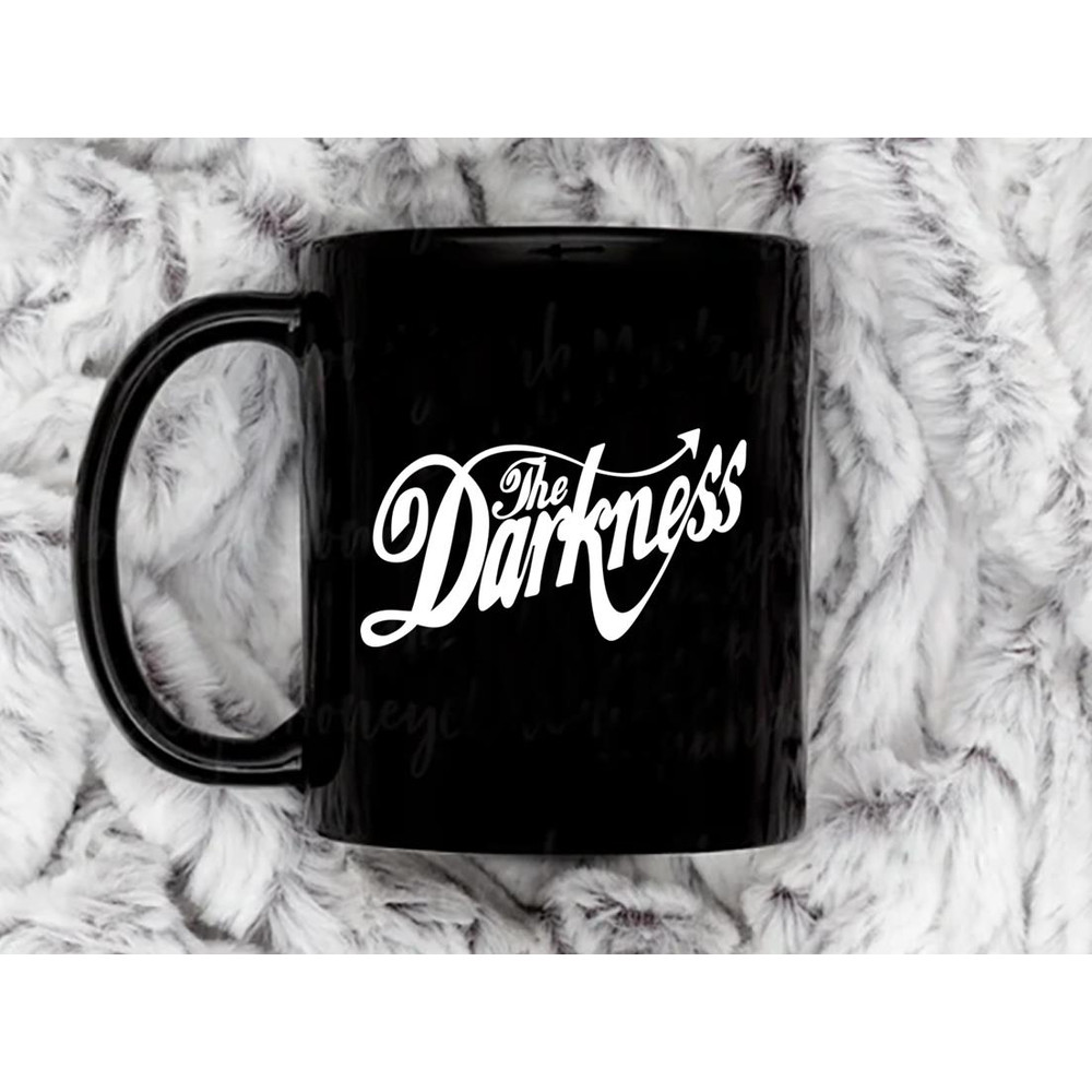 The Darkness Band White Text Coffee Mug, 11 oz Ceramic Mug
