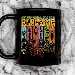 the psychedelic mayhem coffee mug, 11 oz ceramic mug