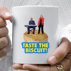 taste the biscuit 3 coffee mug, 11 oz ceramic mug