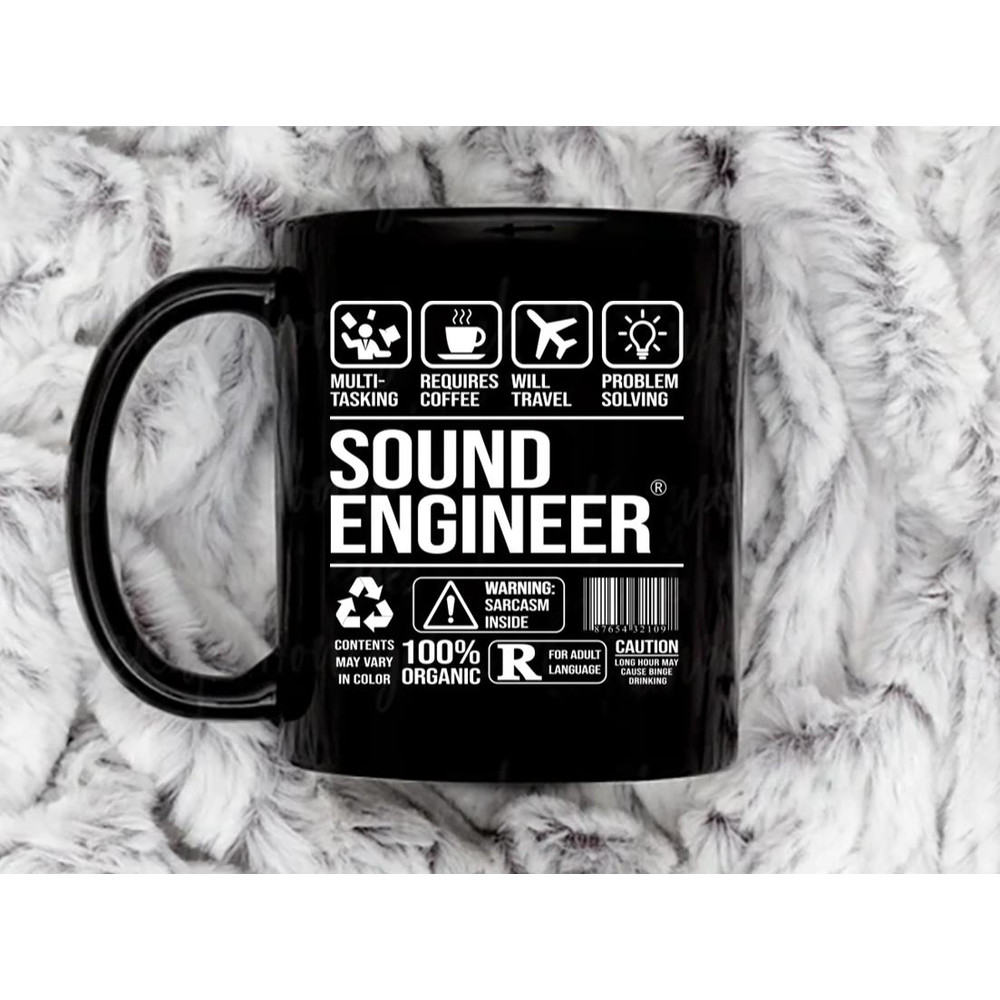 Sound Engineer Coffee Mug, 11 oz Ceramic Mug