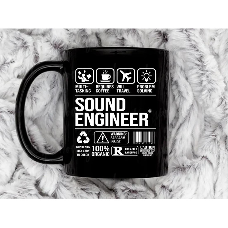 Sound Engineer Coffee Mug, 11 oz Ceramic Mug