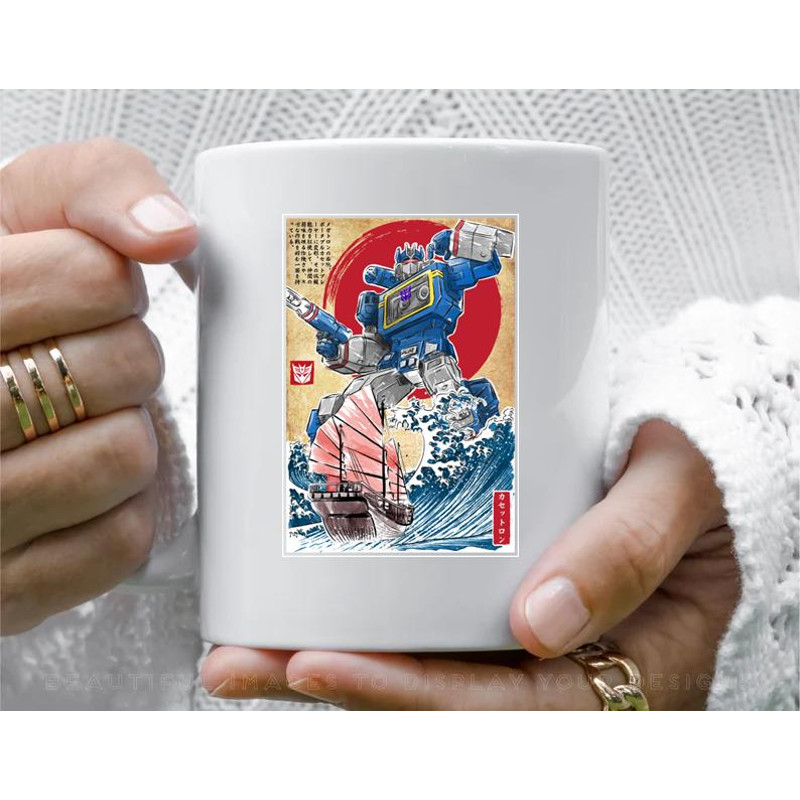 Soundwave in Japan Coffee Mug, 11 oz Ceramic Mug