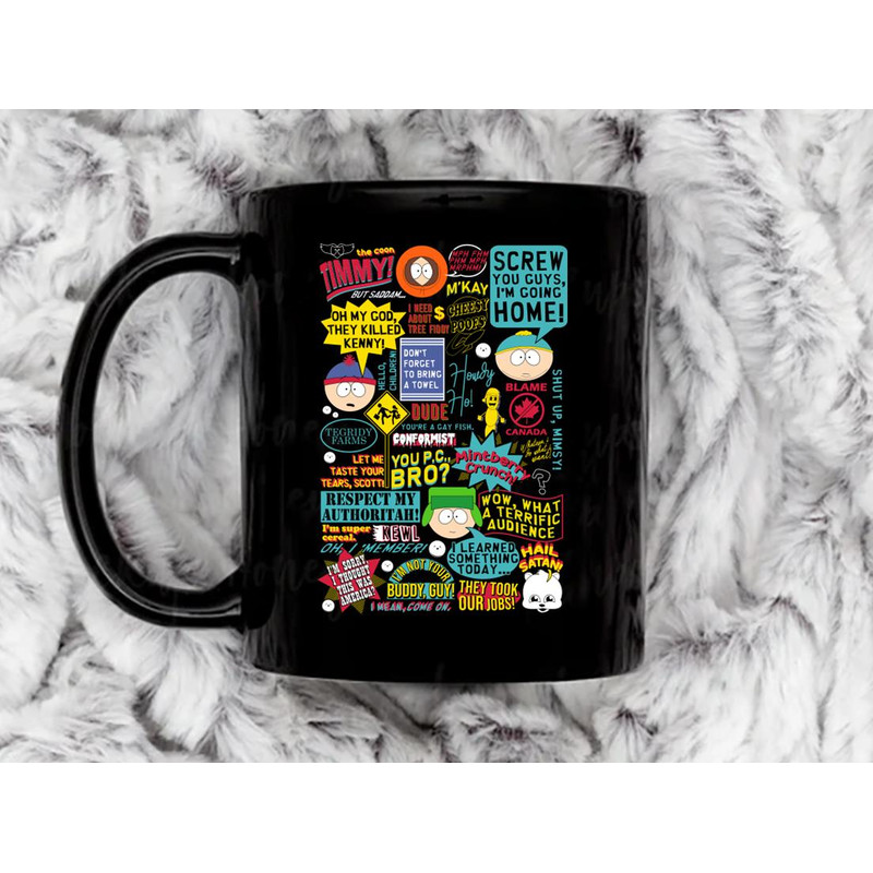 South Park Quotes Coffee Mug, 11 oz Ceramic Mug