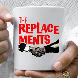 the replacements handshake coffee mug, 11 oz ceramic mug