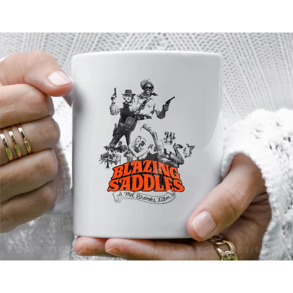 Blazing Saddles Coffee Mug, 11 oz Ceramic Mug