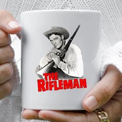 the rifleman chuck connors 50s tv western coffee mug, 11 oz ceramic mug_1