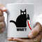 Spooky Lockdown Cat Coffee Mug, 11 oz Ceramic Mug