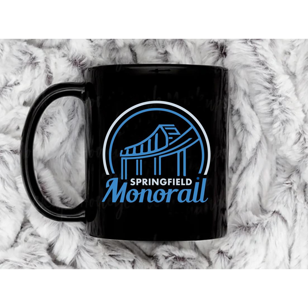 Springfield Monorail Coffee Mug, 11 oz Ceramic Mug