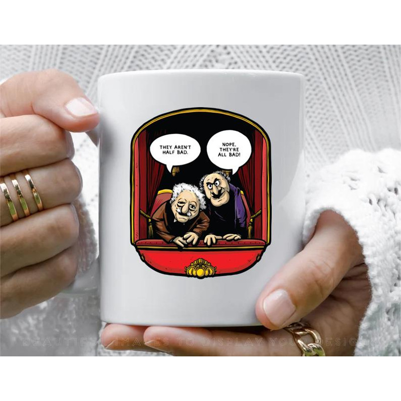 Statler and Waldorf All Bad Coffee Mug, 11 oz Ceramic Mug