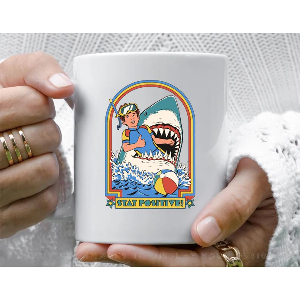 Stay Positive Coffee Mug, 11 oz Ceramic Mug