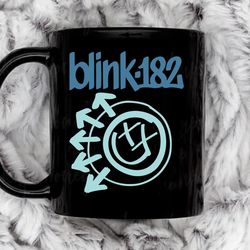 blink 182 melodic smile coffee mug, 11 oz ceramic mug
