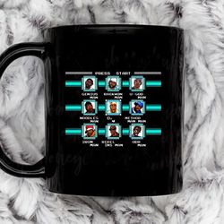 wu tang fight 11 oz black ceramic mug