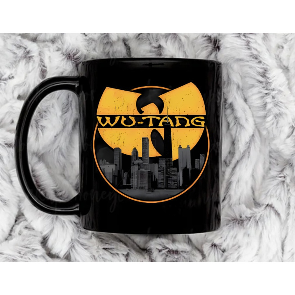 Wu city 11 oz Black Ceramic Mug