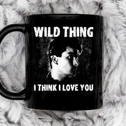 wild thing 11 oz black ceramic mug