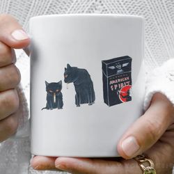 the cig cats bagel u0026 mephisto coffee mug, 11 oz ceramic mug_1