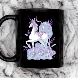 the last unicorn illustration coffee mug, 11 oz ceramic mug