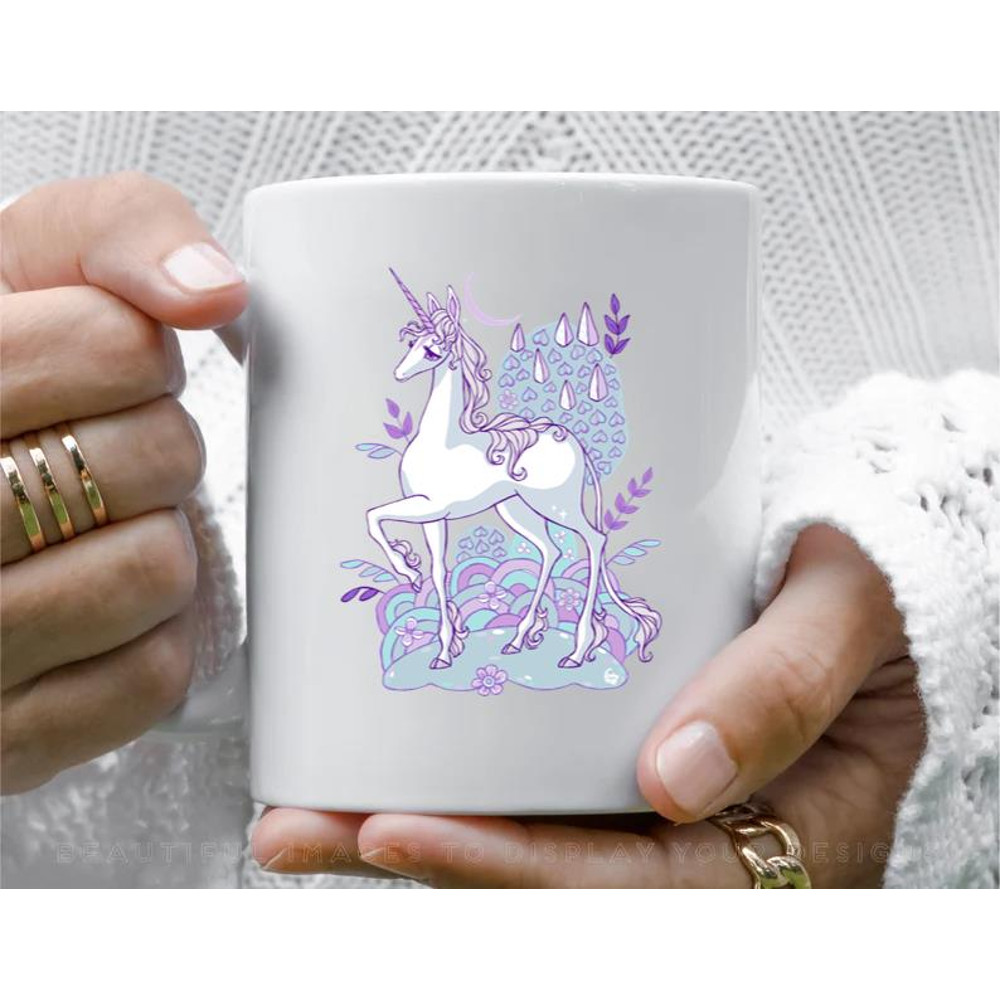 The Last Unicorn Illustration Coffee Mug, 11 oz Ceramic Mug_1