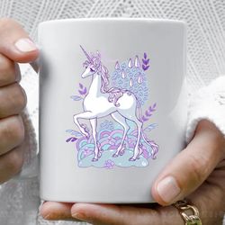 the last unicorn illustration coffee mug, 11 oz ceramic mug_1